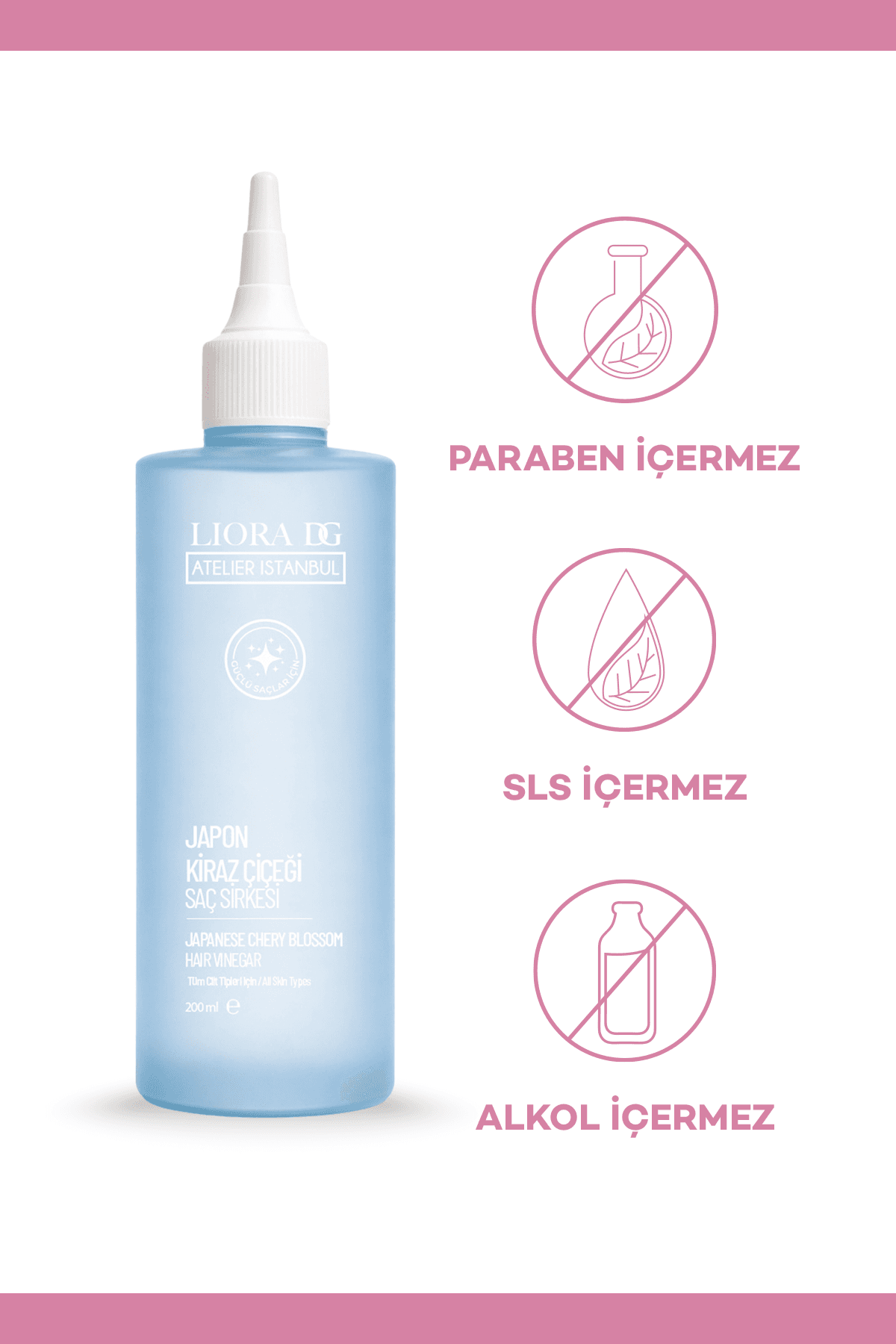 Japon Kiraz Çiçeği Saç Sirkesi 200 ml 2