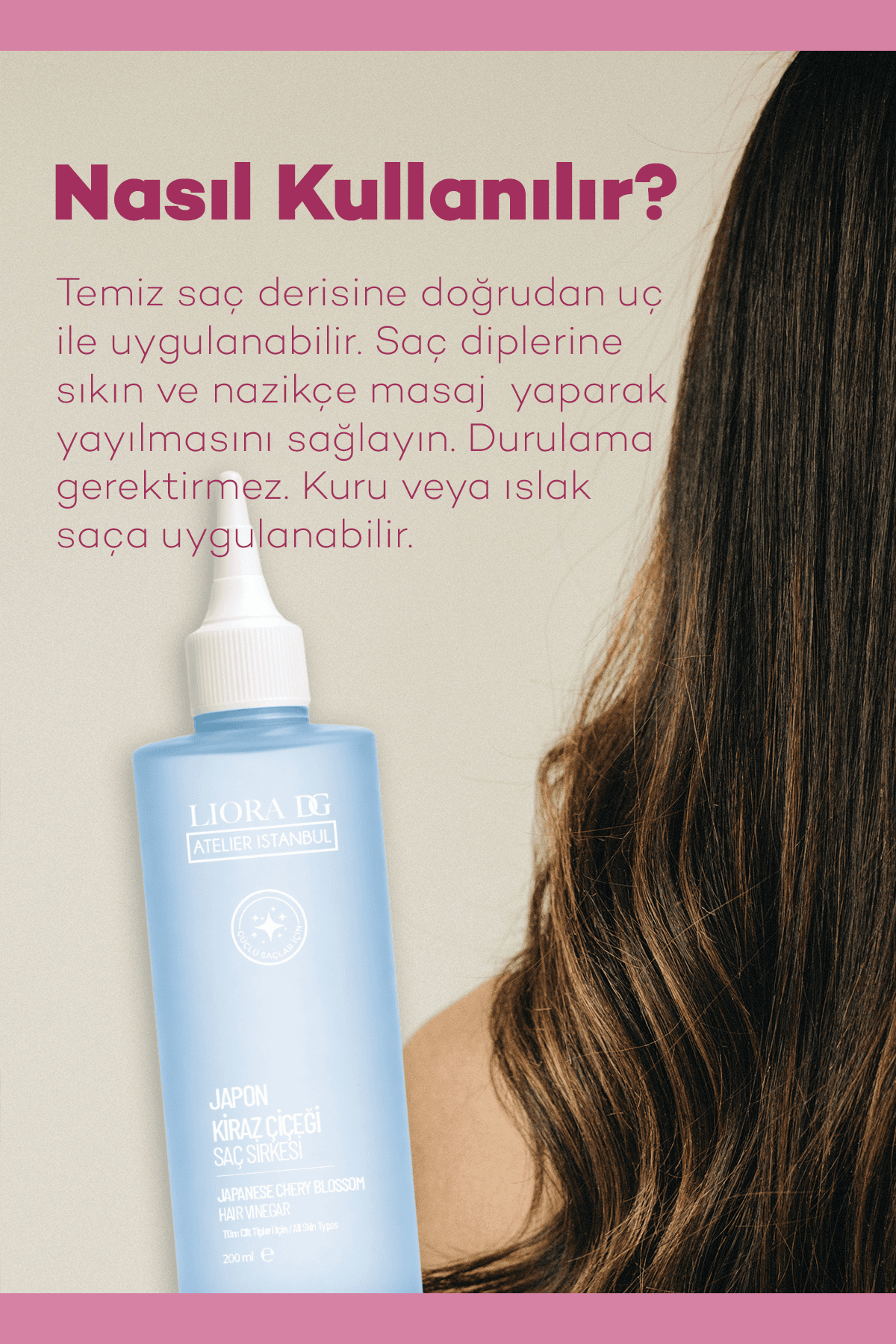 Japon Kiraz Çiçeği Saç Sirkesi 200 ml 4